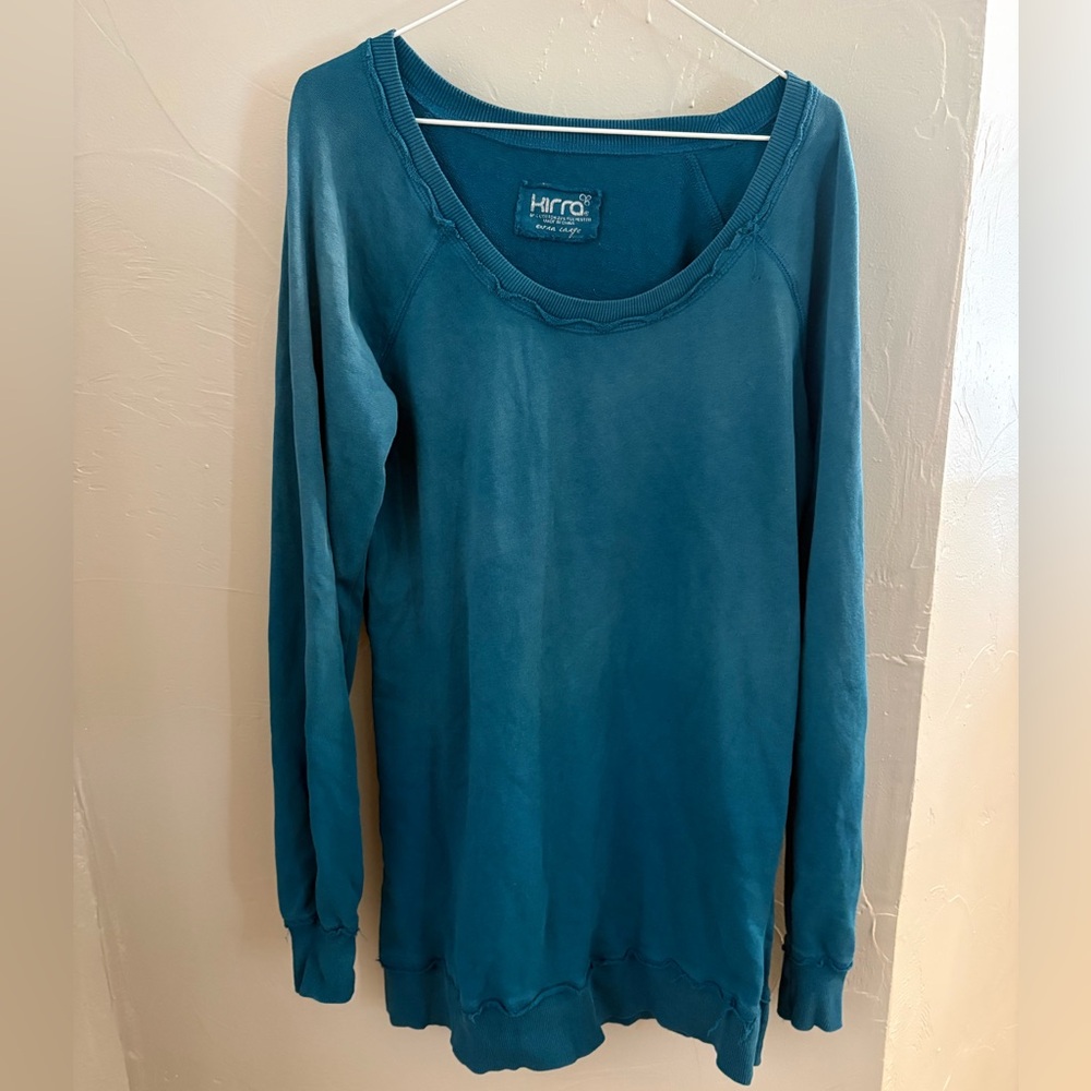Kirra Teal Long Sleeve Top